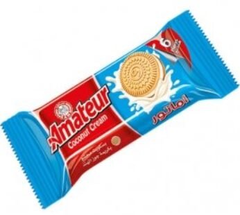 بسكويت أبيض محشو بكريمة جوز الهند