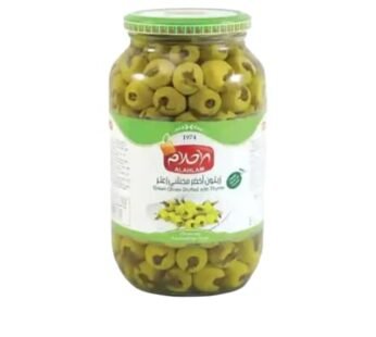 زيتون اخضر محشي زعتر900غ