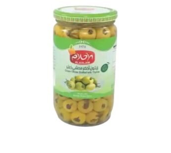 زيتون اخضر محشي زعتر 450غ